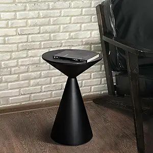 Small Drink Table, Round Martini Table, Drum End Table Side Table, Metal Accent Table,for Small S... | Amazon (US)