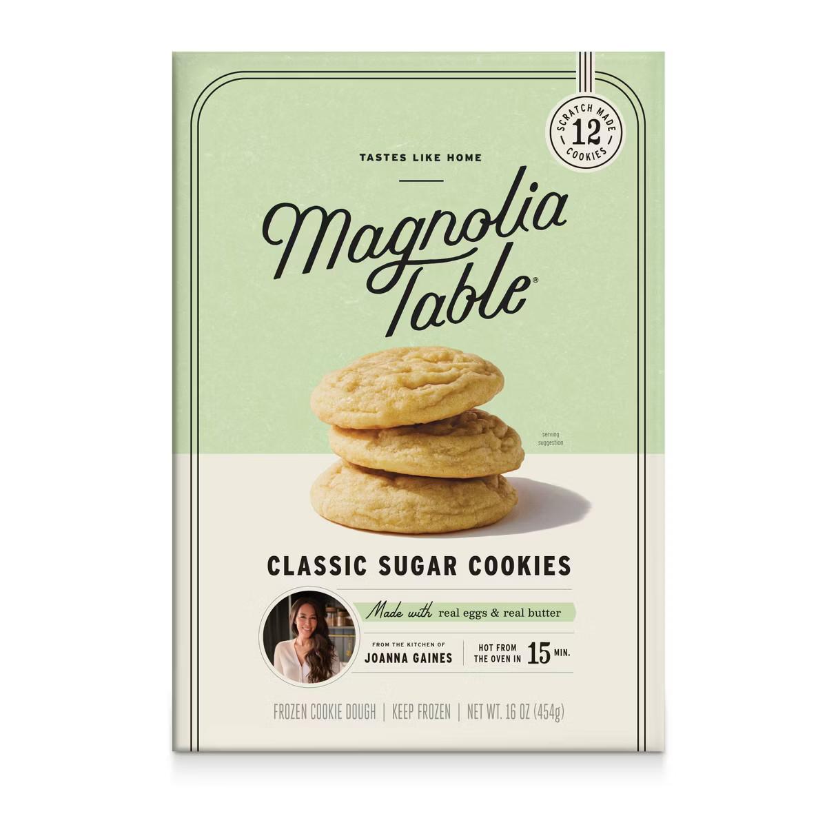 Magnolia Table Classic Sugar Cookies Frozen Cookie Dough - 16oz | Target