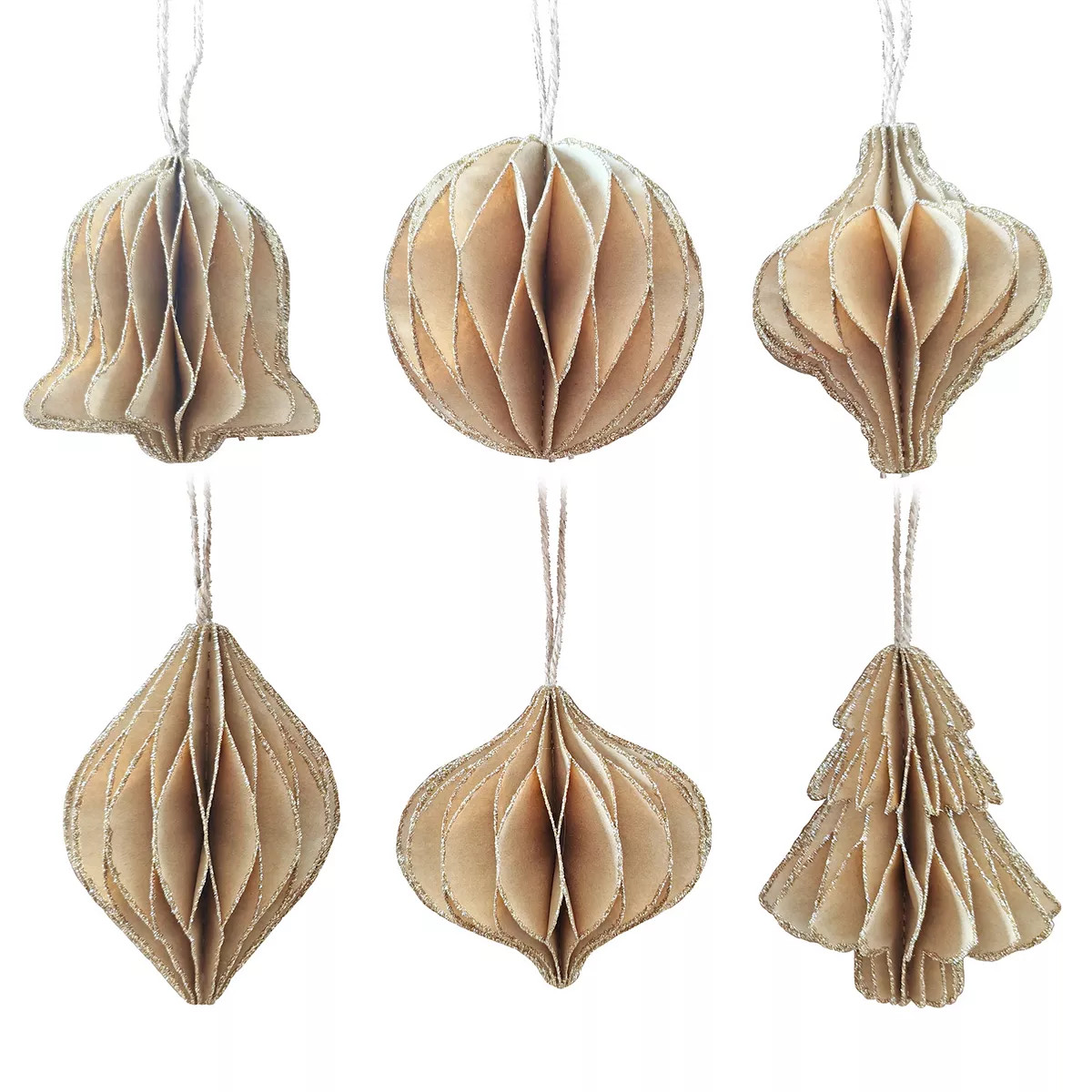 St. Nicholas Square® Paper Ornaments 6-Piece Set | Kohl's