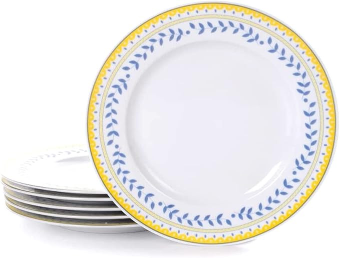 Braque Ceramic Lunch Salad Plates Set of 6, 8 inch Dish Set-Dessert, Appetizer, Pasta, Small Dinn... | Amazon (US)