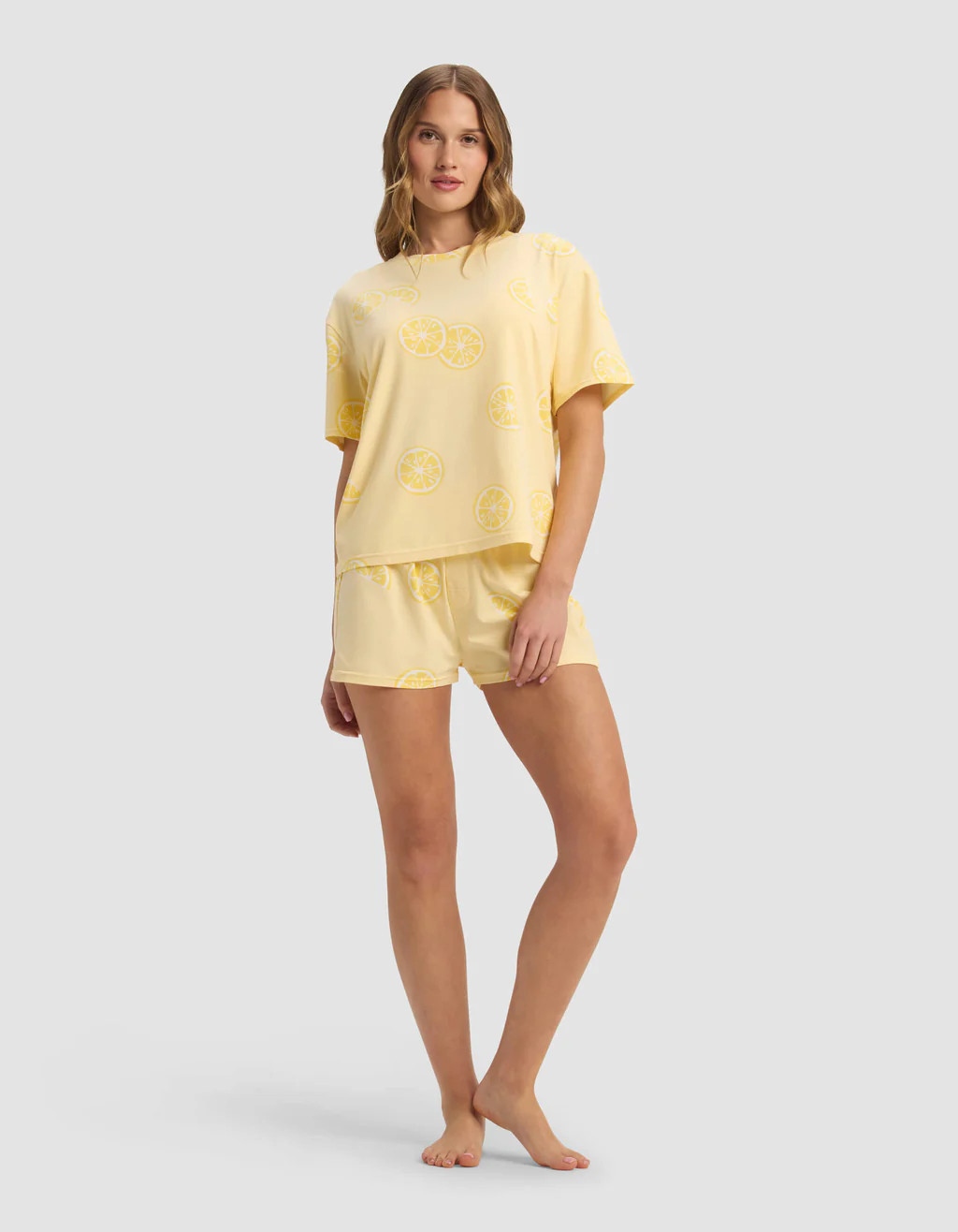 Women's First Layer Pajama Short Sleeve Tee & Boxer Short Set | Cozy Earth