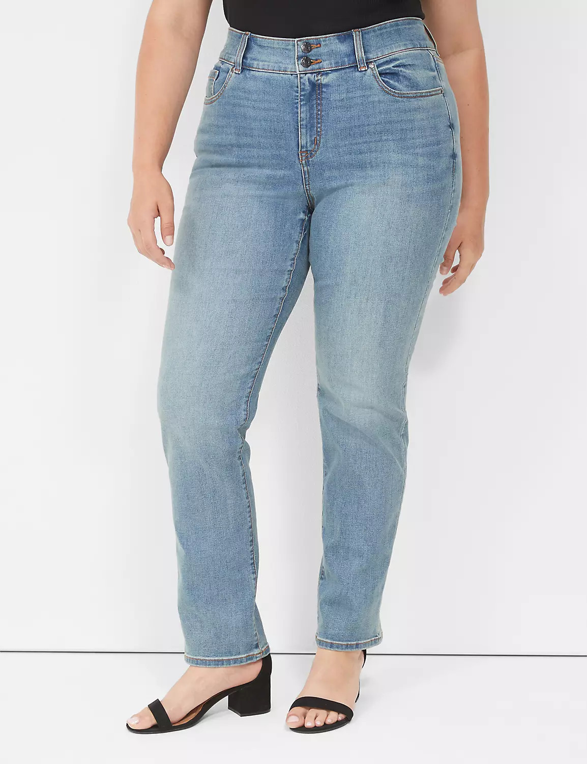 Tighter Tummy High-Rise Straight Jean | LaneBryant | Lane Bryant (US)