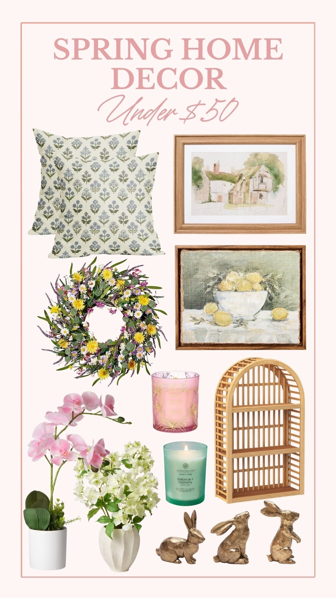 Spring is right around the corner! Tap to shop my home decor picks for Spring 2026! 🔗🏠💐

#LTKHome #LTKSeasonal #LTKmomlife