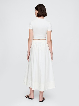 Poplin Maxi Skirt | Gap (CA)