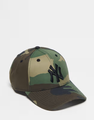 New Era New York Yankees 9forty unisex cap in camo print | ASOS (Global)