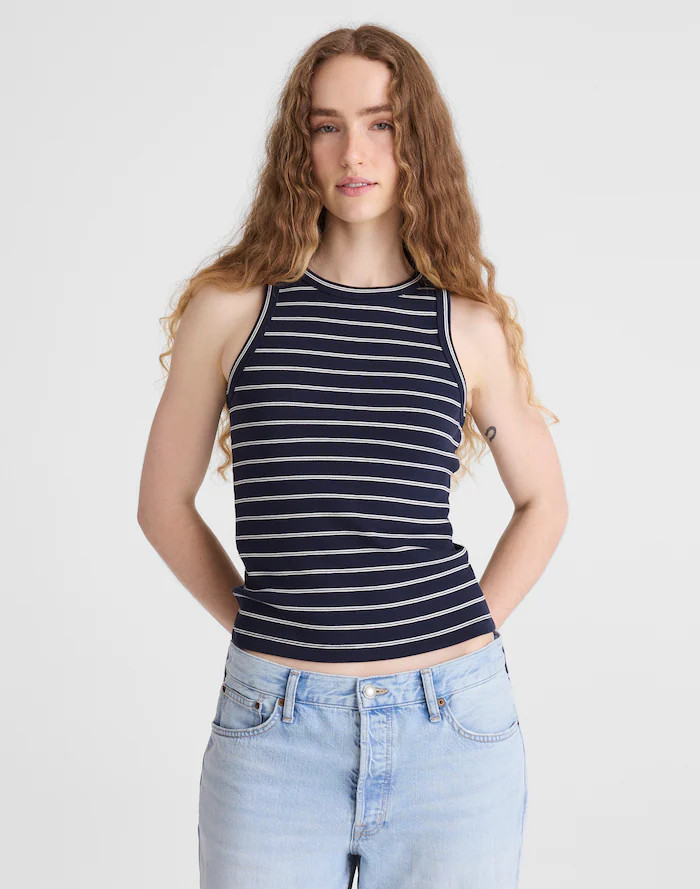 The Essential Tank in Utility Rib | Madewell