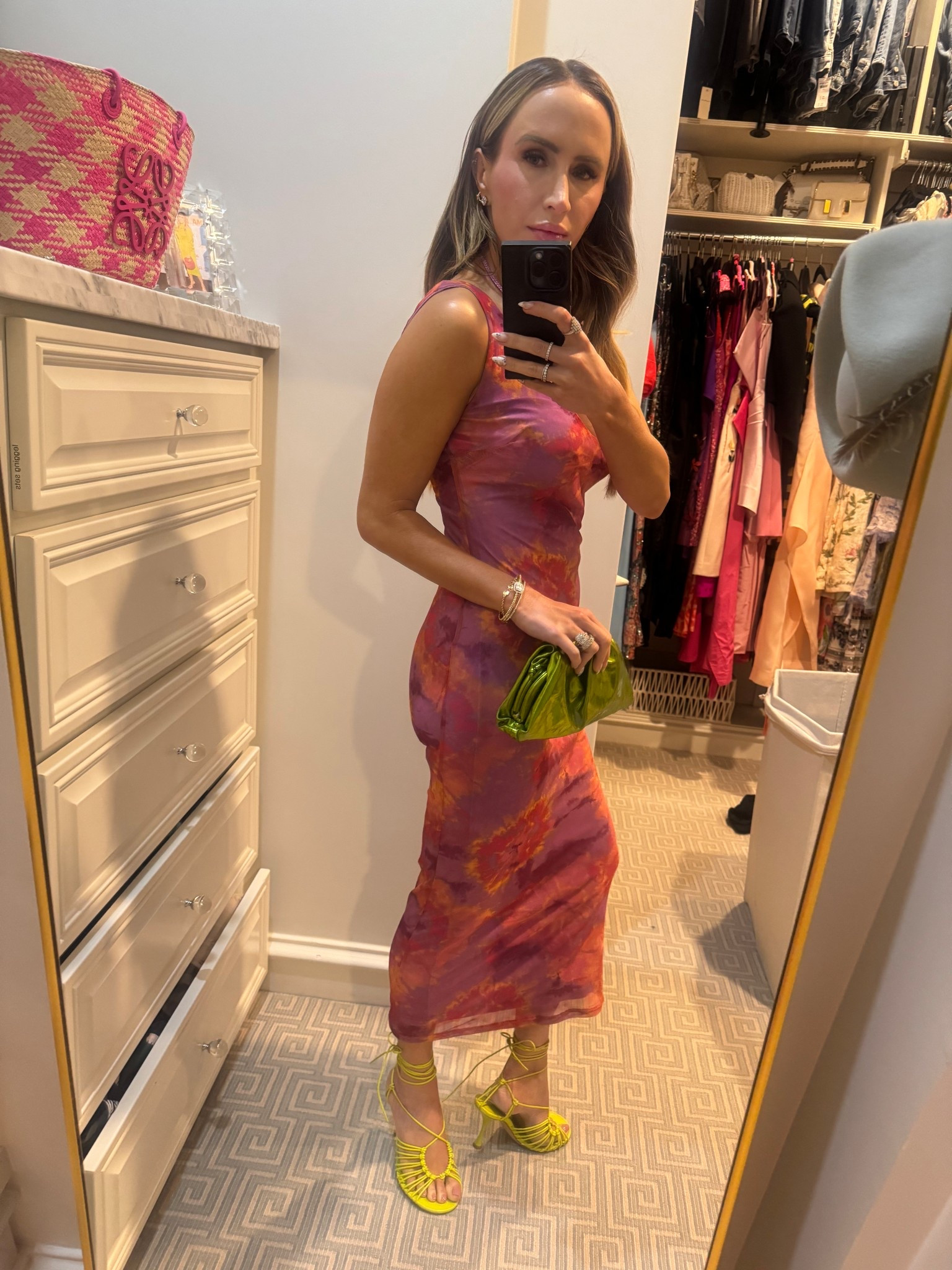 This was another fun tie dye find. I LOVED the fit. It felt sexy but also fun because of the color ways. It is perfect for vacation or a night out. 

#tiedye #maxidress #vacation #travelstyle #vacationstyle #beach #beachdress #beachlook #ronnykobo 

#LTKTravel #LTKSummerEdit #LTKSeasonal