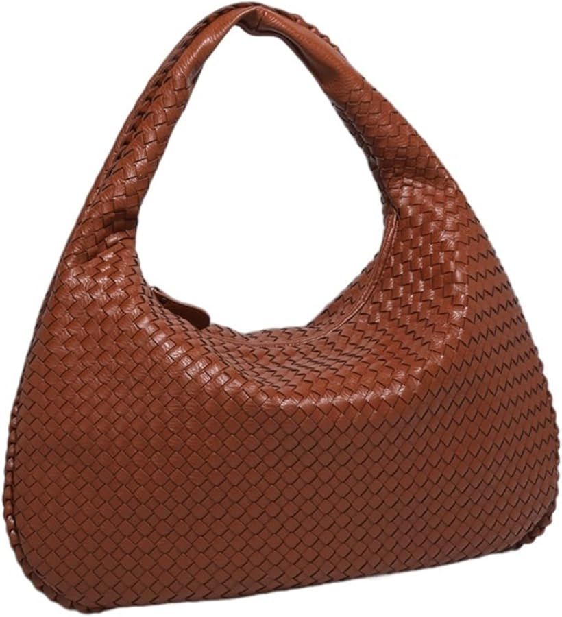 Women Handmade Women Hand Bag Fashion Crescent Style Underarm Female Shoulder Bag | Amazon (US)