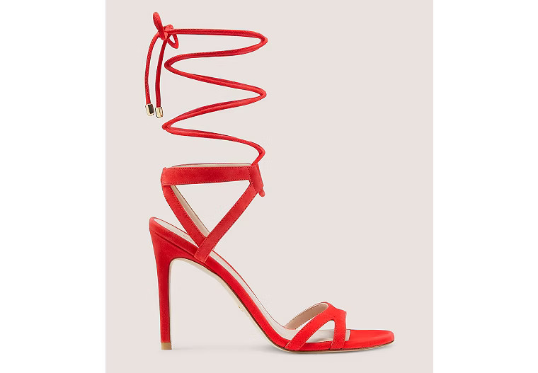 Soiree 100 Lace-Up Sandal | Stuart Weitzman Outlet
