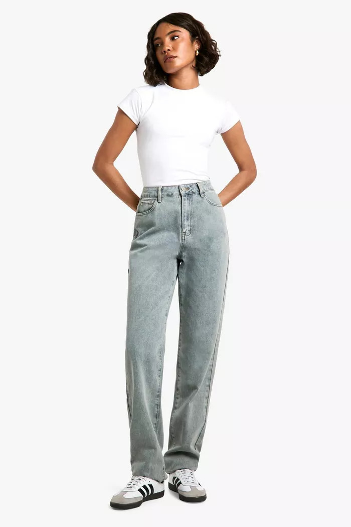 Tall 36 Inch Basic Straight Leg Jeans | boohoo (US & Canada)