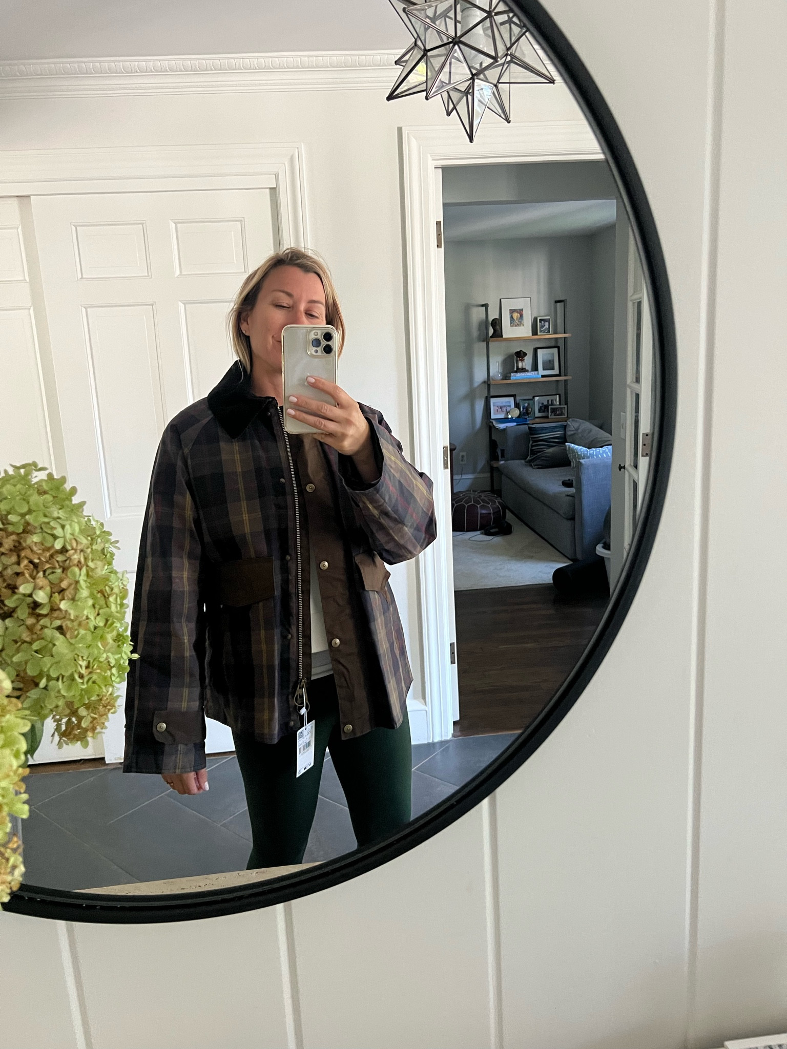 New Mango coat arrived. Super cute and love the plaid barn look  

#LTKSeasonal