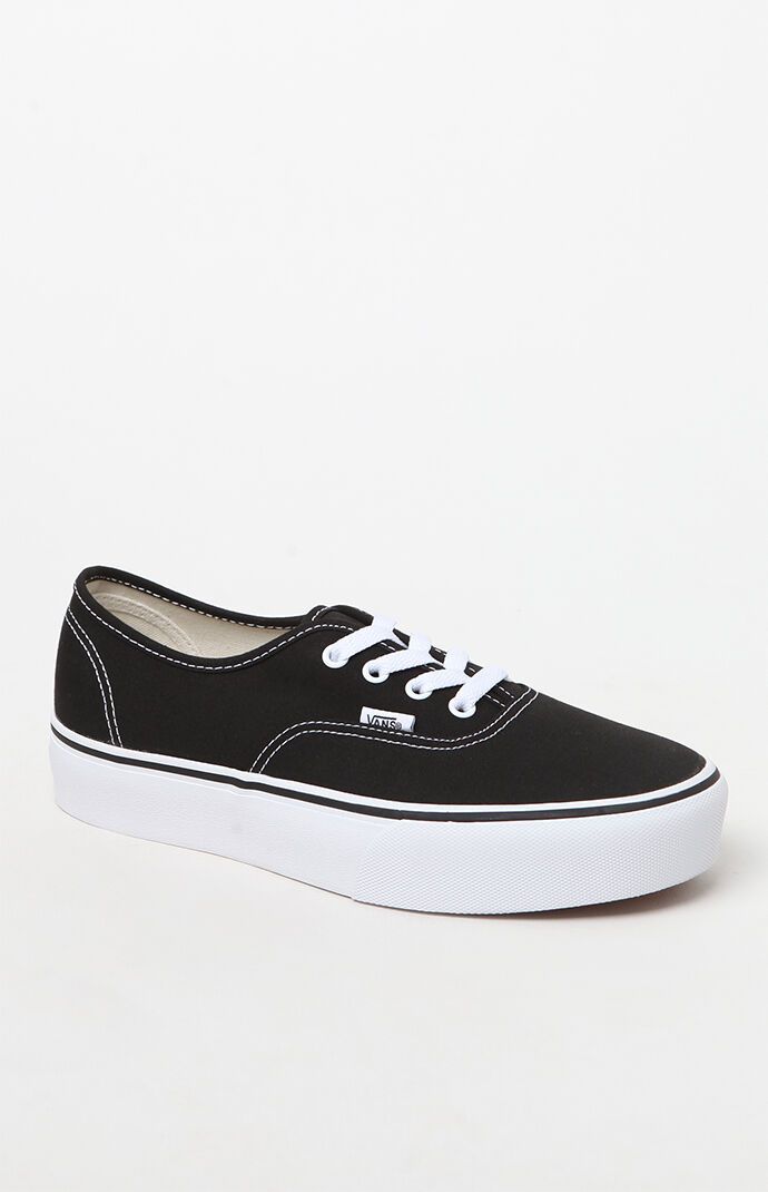 Vans Women's Authentic Platform 2.0 Sneakers - Black | PacSun