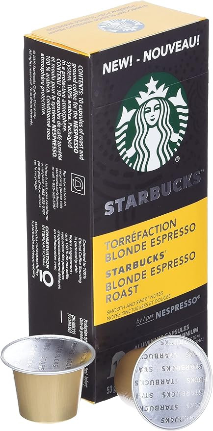 Starbucks by Nespresso Blonde Espresso Roast Nespresso Coffee Capsules, Original Line Compatible,... | Amazon (CA)