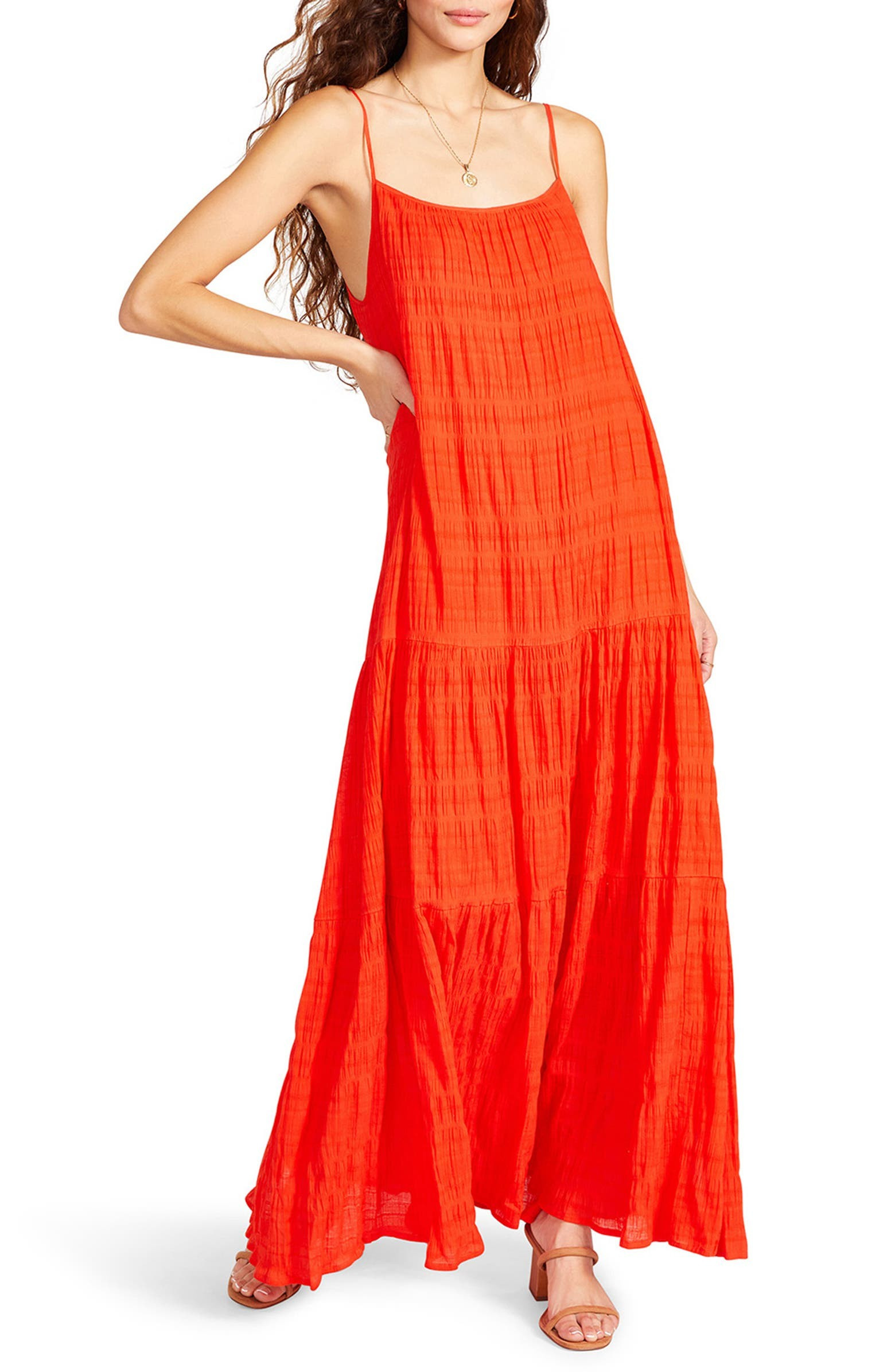 Tiered Voile Maxi Dress | Nordstrom