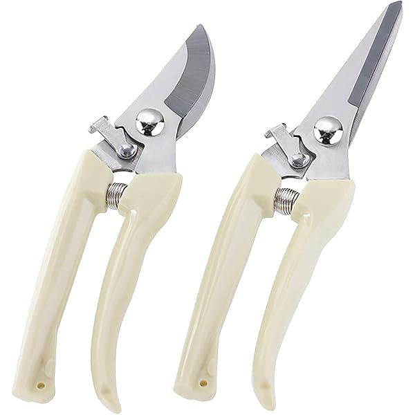 2PC Stainless Steel Pruning and Cutting Multifunctional Horticultural Scissors Orchard Flower Branch | Amazon (US)