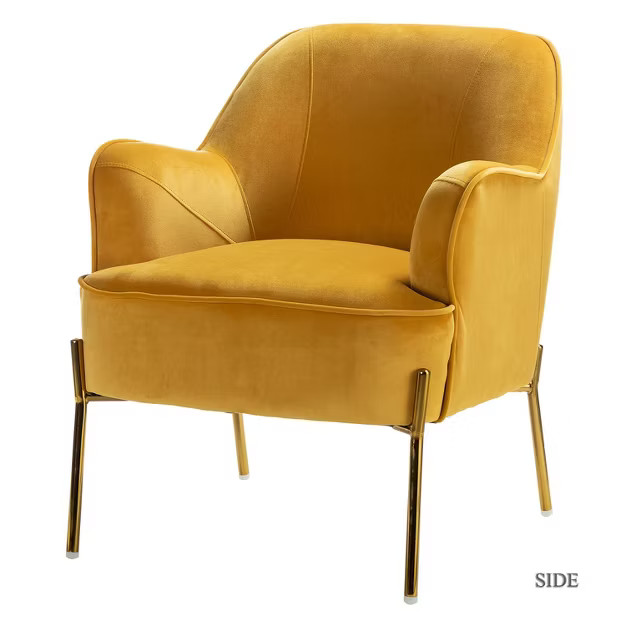 Odo Upholstered Accent Chair Velvet Comfy Living Room  Arm Chair | Karat Home | Target
