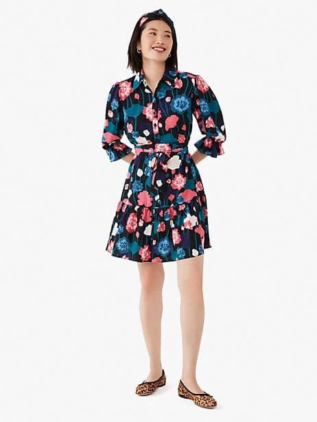 viney floral fluid shirtdress | Kate Spade (US)