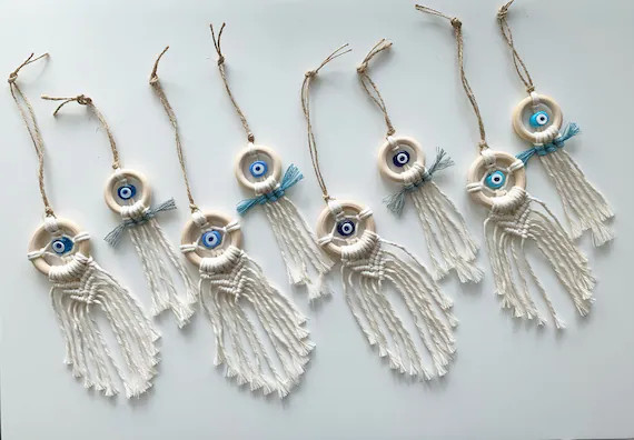 Macrame Car Charms  Rear View Mirror Hangings  Handmade Boho - Etsy | Etsy (US)