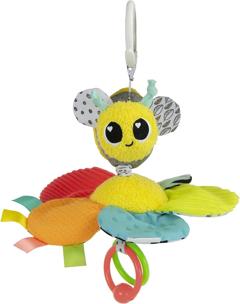 Lamaze Clip On Car Seat and Stroller Toy - Buzzy The Bee - Crinkle Car Seat Toys and Stroller Toy... | Amazon (US)
