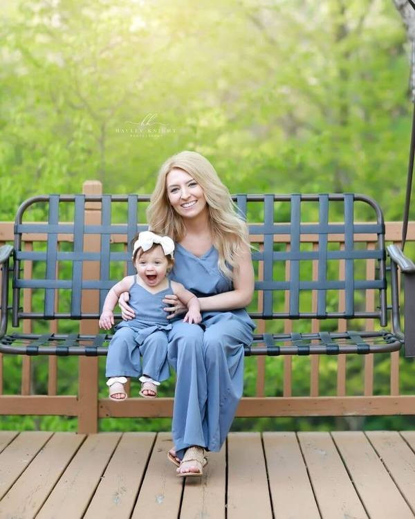 Sydney Mommy & Me Jumpsuit - June Sky | Bailey's Blossoms