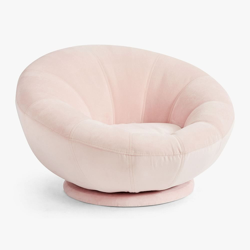 Performance Everyday Velvet Rose Groovy Swivel Chair | Pottery Barn Teen