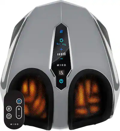 Miko - Shiatsu Foot Massager with Heat – Deep Kneading, Rolling & Air Compression, 5 Pressure L... | Best Buy U.S.
