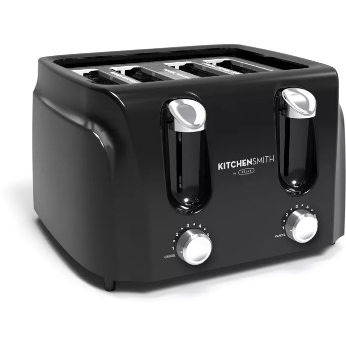 KitchenSmith 4 Slice Toaster - Black | Target