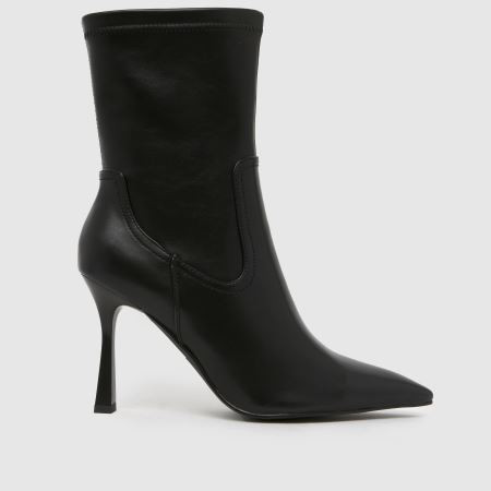 Womens Black SIMMI Dana Pointed Heeled Boots | schuh | Schuh
