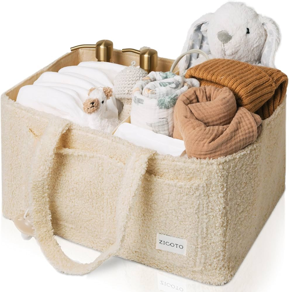 Beautiful Diaper Caddy Organizer - Versatile Storage Basket Easily Holds Diapers, Wipes and Other... | Amazon (US)