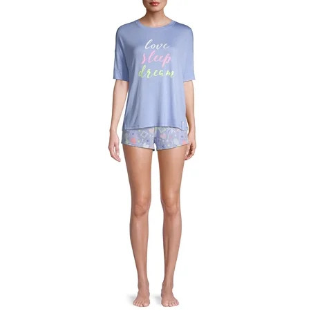 Secret Treasures Women's Flamingo Sketch Sleep Shorts | Walmart (US)