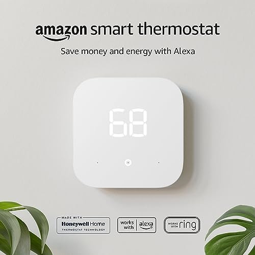 Amazon Smart Thermostat – Save money and energy - Works with Alexa and Ring - C-wire required | Amazon (US)