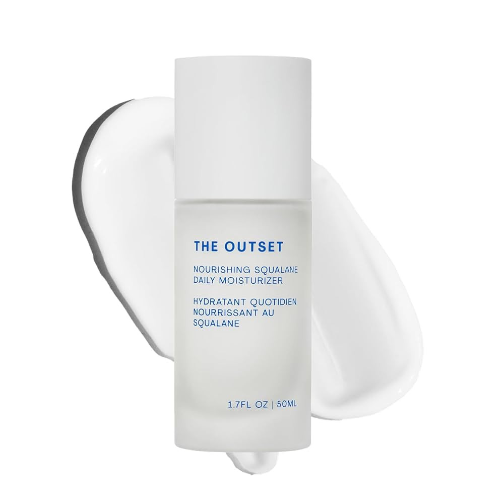 The Outset Nourishing Squalane Daily Moisturizer - Gentle Fragrance Free Non-Comedogenic Cream - ... | Amazon (US)