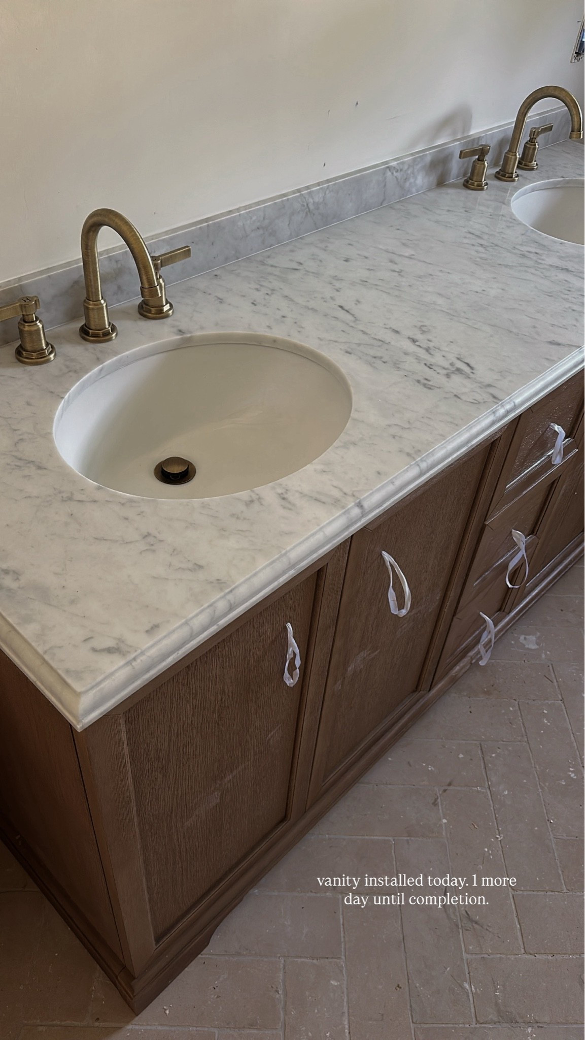 Guest bathroom vanity