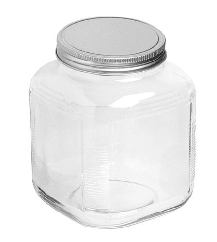 Anchor Hocking 1-Gallon Cracker Jar with Brushed Aluminum Lid, Set of 4 | Amazon (US)