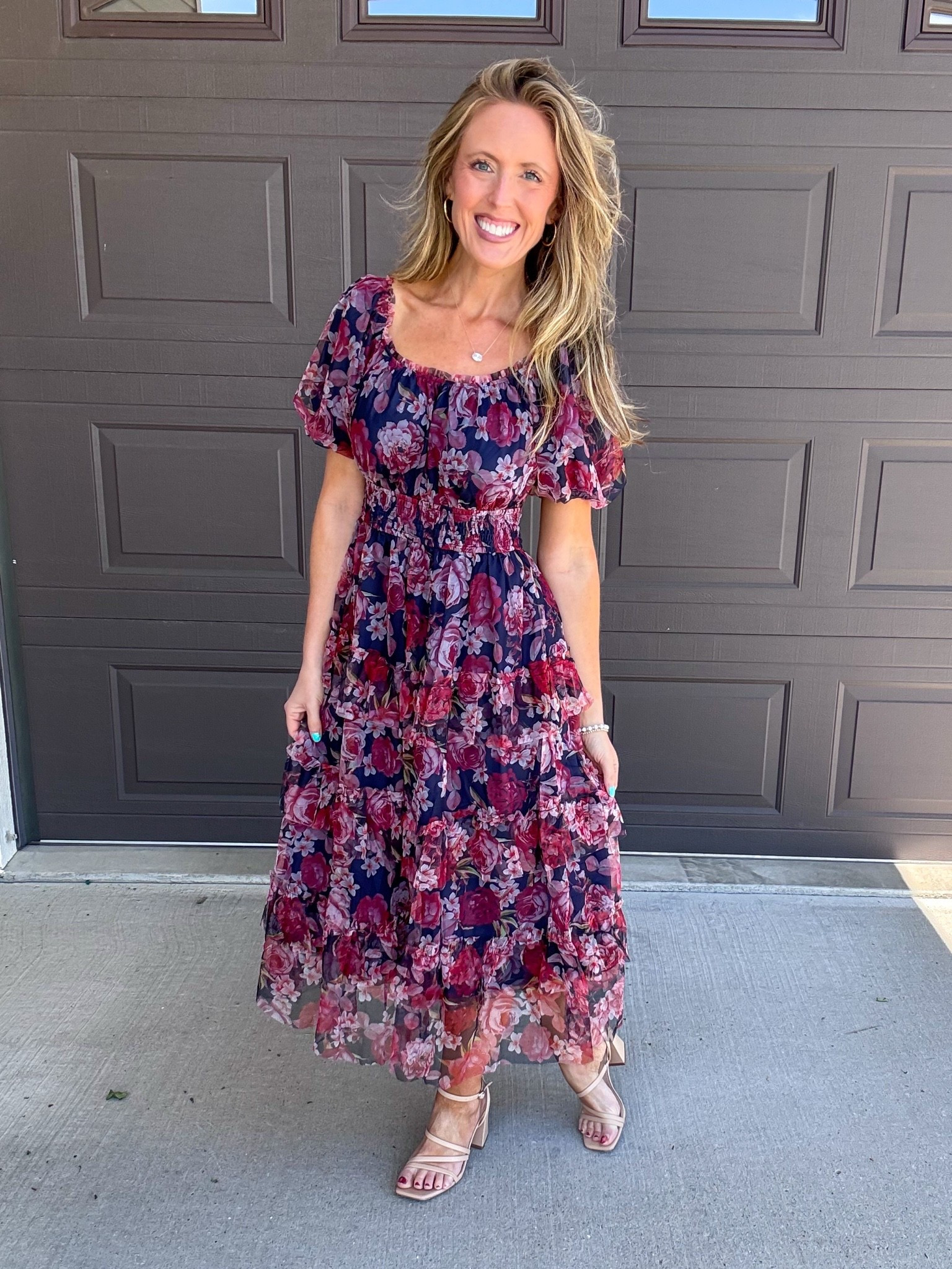 This navy blue and pink tiered mesh dress is absolutely beautiful! 💙🩷❤️ Does have the ability to be worn off the shoulders too! Wearing a small.

As an Amazon Influencer I earn commission on qualifying purchases.

Tiered maxi dresses, wedding guest dress, mom style, navy floral print dress, summer fashion, spring dresses

#LTKootd #LTKOver40 #LTKMidsize