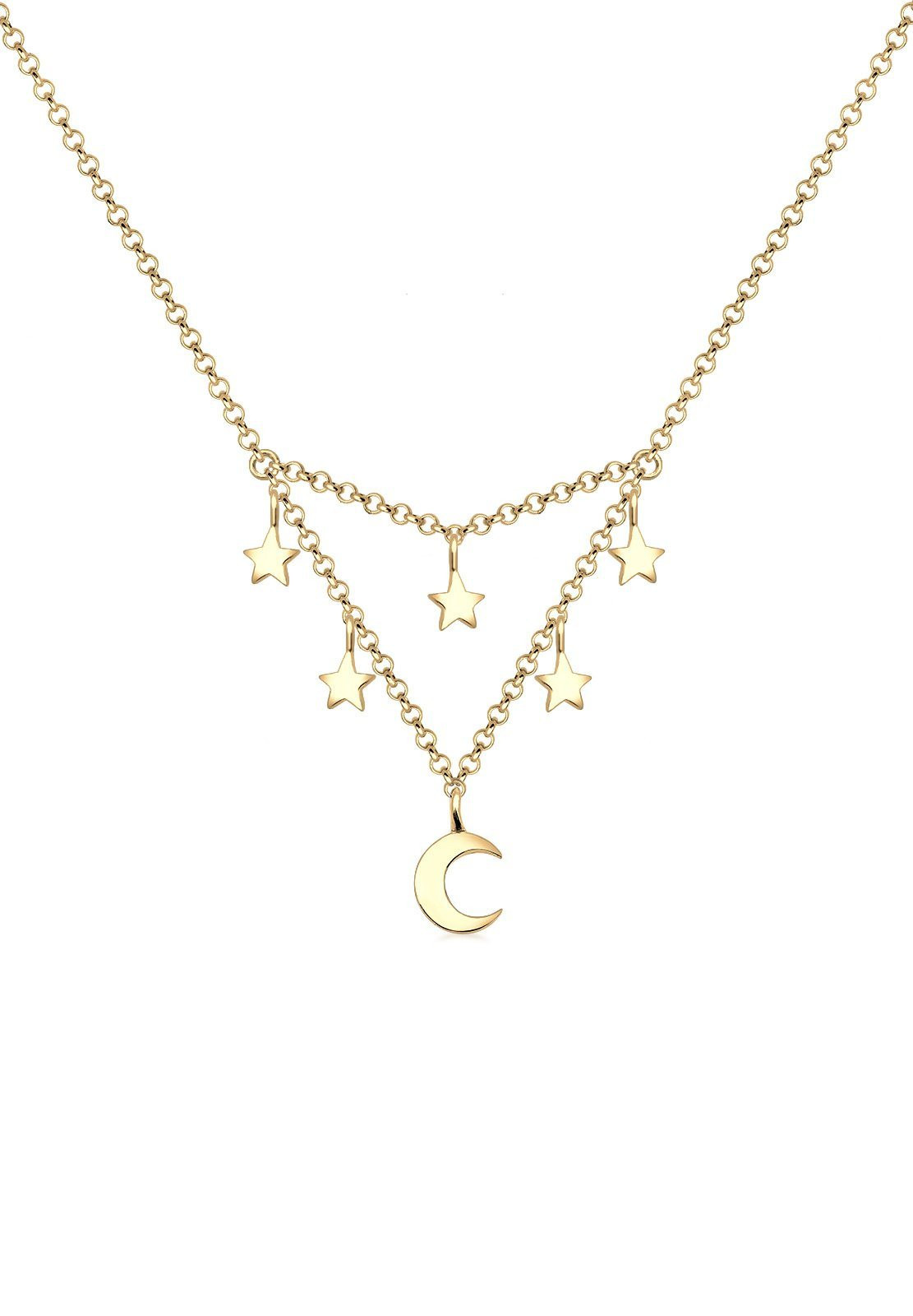 Elli Halskette »Halbmond Sterne Astro Trend 925 Sterling Silber« | OTTO DE