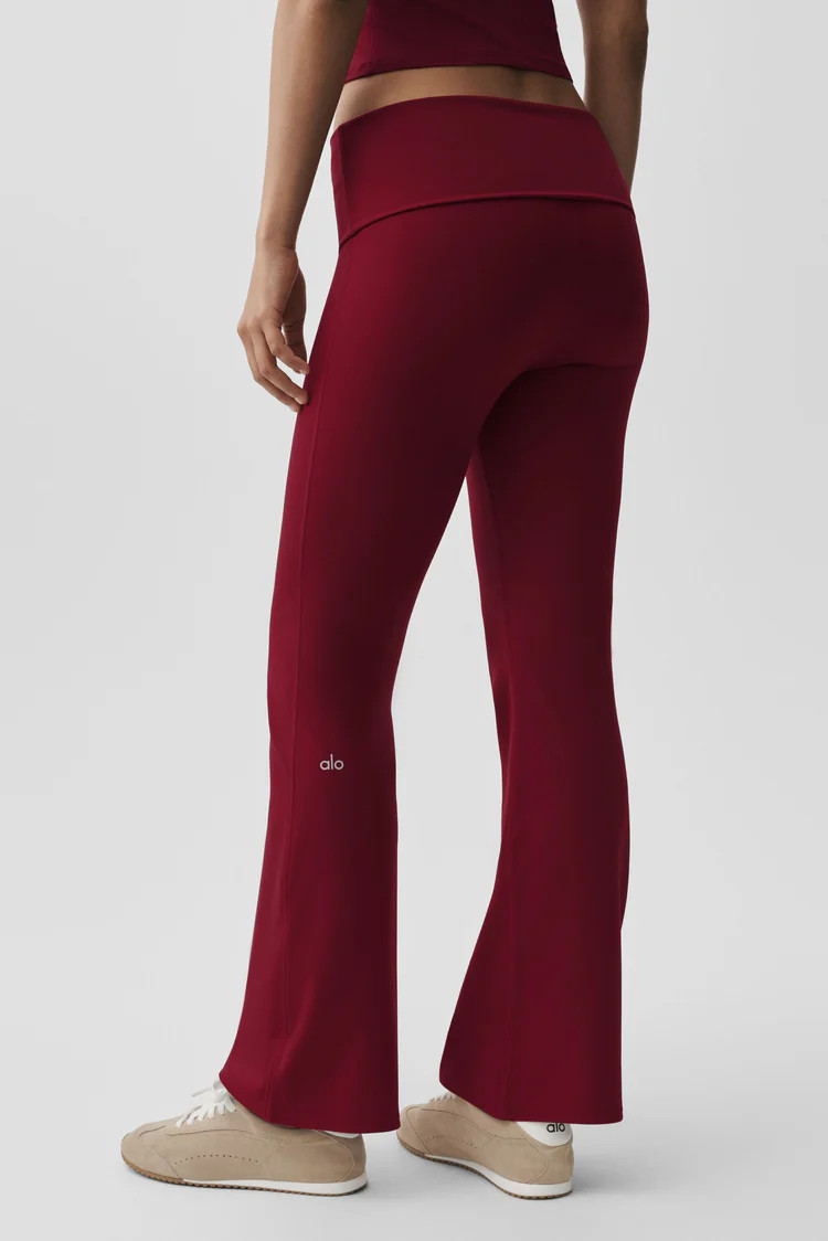 ALO Softsculpt Foldover Flare Legging | Alo Yoga