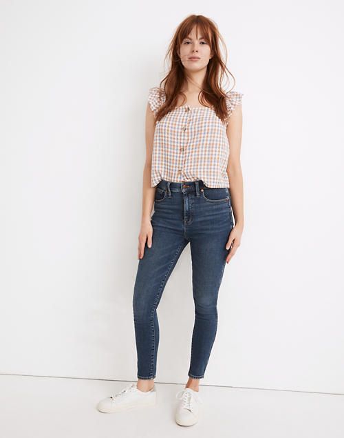 Petite Curvy High-Rise Skinny Jeans in Wendover Wash: TENCEL™ Denim Edition | Madewell