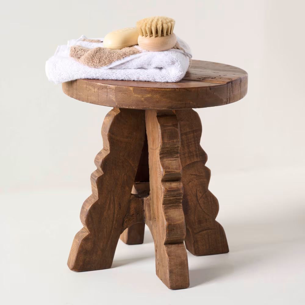 Reclaimed Wood Stool | Magnolia