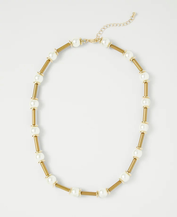 Pearl Tube Necklace | Ann Taylor