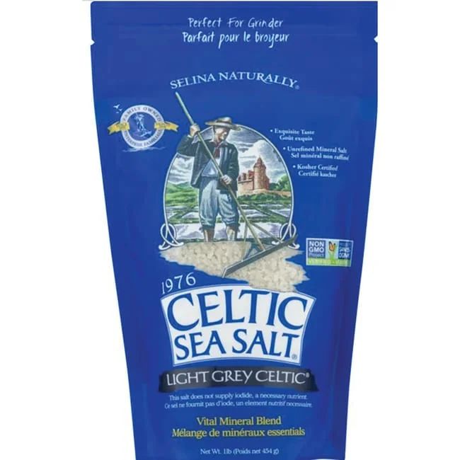 Celtic Sea Salt Light Grey Coarse Sea Salt, 16 oz Bag | Walmart (US)