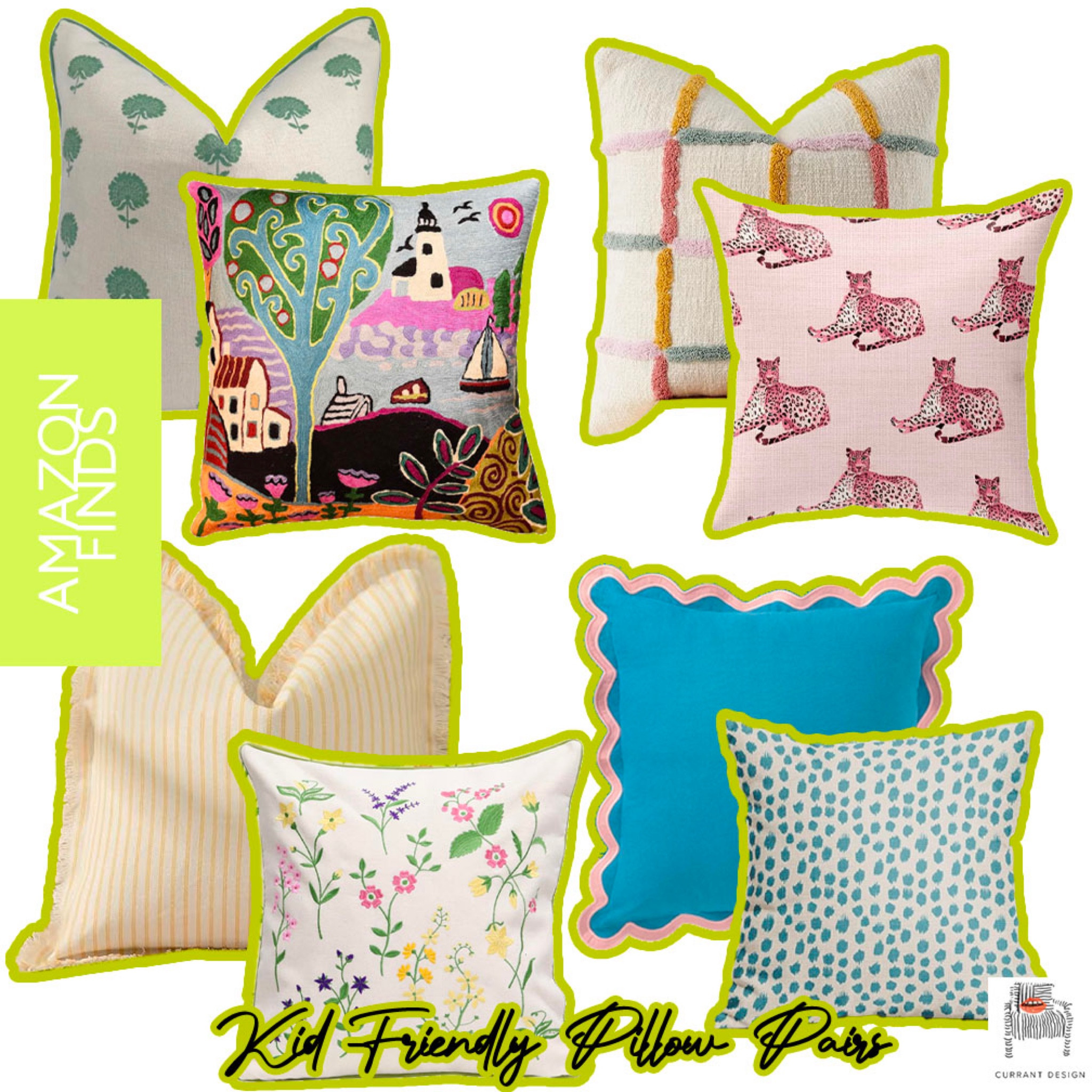 Today we’ve rounded up some bold and playful kid-friendly pillow pairs all  from Amazon for #Under50. Don’t forget your insert! Size up 1” - 2” if you go with an all down insert

#LTKGiftGuide #LTKfindsunder50 #LTKhome