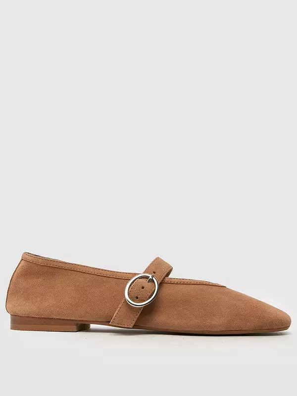 SCHUH Lavena Mary Jane Ballerina Flat - Beige | Very (UK)