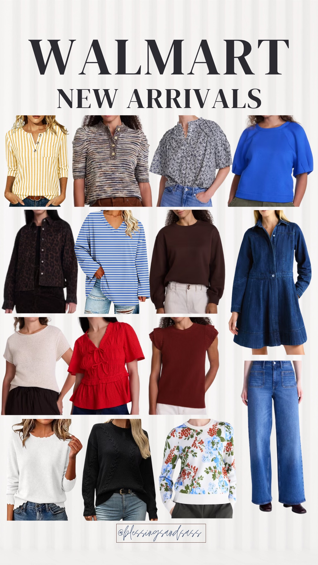 Walmart’s newest arrivals are so good! I found lots of cute tops, sweaters, denim and dresses to refresh your wardrobe for fall without spending a fortune.🤍

#LTKSeasonal #LTKstorytime #LTKOver40