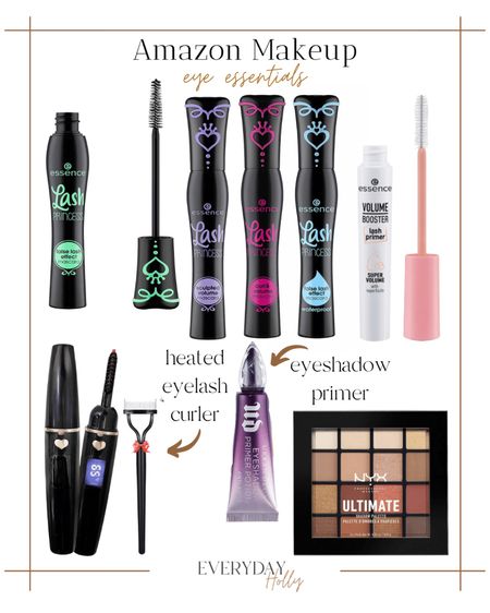 Amazon Makeup | Eye Essentials 🤩
Get more details at: www.everydayholly.com 

Amazon | amazon beauty | mascaras | mascara primer | heated eyelash curler | eyeshadow primer | make up favorites 

#LTKunder50 #LTKbeauty