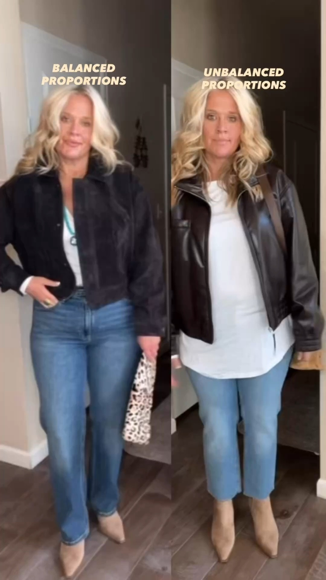✨Tap the bell, save and ❤️ start here over 40 fashion, midlife style, midsize fashion and luxury looks for less.  

The styling formula that makes an outfit look instantly more balanced.

Instead of cutting your body 50/50, use the 1/3 2/3 rule to create a longer visual line and better proportion.

That’s Outfit Physics: lift, slim, balance.

Same body. Different proportions.

It’s not your body. It’s the balance.


👑 Helping you look good, feel good.-Lindsey Denver   Check back daily for belly-friendly style, confidence, and Outfit Physics™.

#LTKOver40 #LTKMidsize #LTKPlusSize

Comment SHOP below to receive a DM with the link to this post on my LTK ⬇ https://liketk.it/6opcS