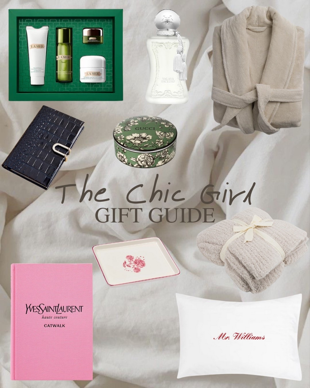 The perfect gift guide for the ‘chic girl’ in your life. Elevated essentials for the woman who lives in neutrals, swears by La Mer, and appreciates the quiet poetry of luxury. Think soft robes, designer details, and timeless indulgence.

#LTKHome #LTKGiftGuide #LTKHoliday