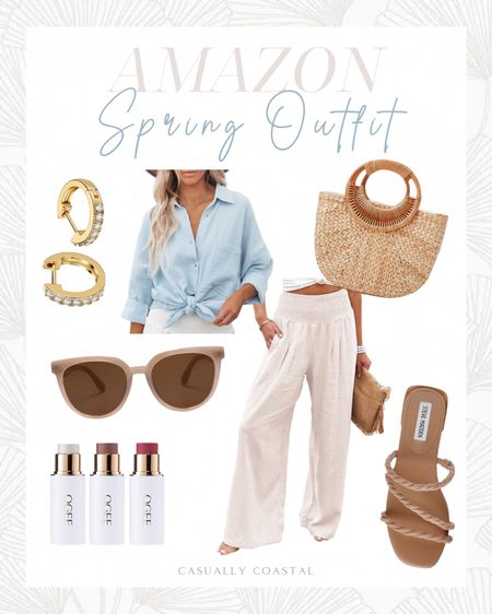 Amazon Spring Outfit!
-
Amazon outfit, Amazon style, Amazon spring outfit, Amazon vacation outfit, Amazon linen pants, linen button up shirt, coastal style, coastal outfit, spring style, high waisted cotton linen palazzo pants, round polarized sunglasses, Amazon sunglasses, ogee face stick crystal collection trio, contouring makeup, Amazon tote bag, large straw beach bag, Amazon beach bag, woven tote bag, Steve Madden Annah sandal, Amazon sandals, neutral sandal, casual linen shirt, gold huggie earrings, tan sandals, Amazon resort wear, weekend outfit, Amazon Huggies, Amazon earrings, gold jewelry, spring tops, Nancy Myers, coastal grandmother 

#LTKstyletip #LTKSeasonal #LTKfindsunder50