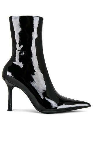 Daring Boots in Black Crinkle Patent | Revolve Clothing (Global)