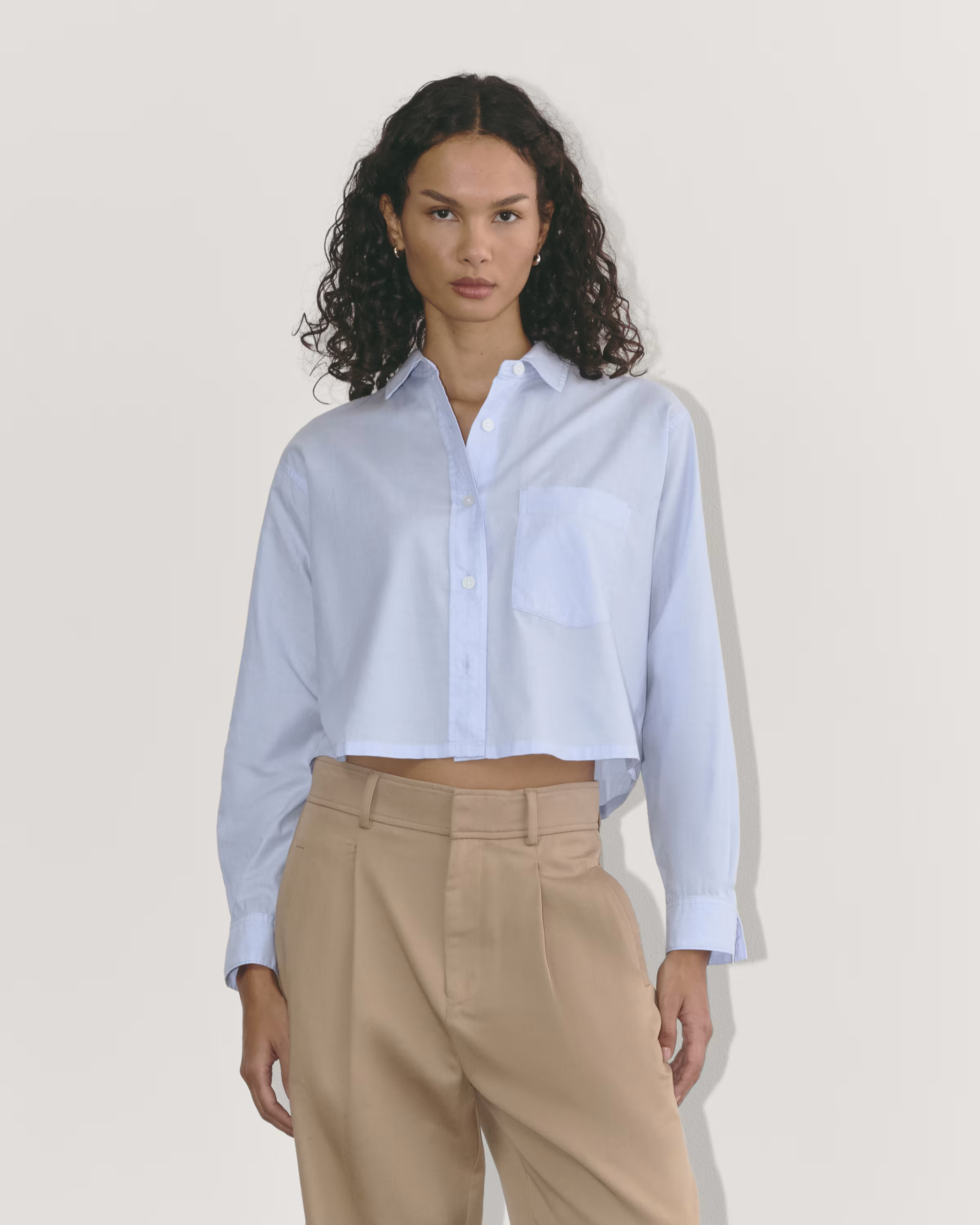 The Way-Short Shirt in Silky Cotton | Everlane